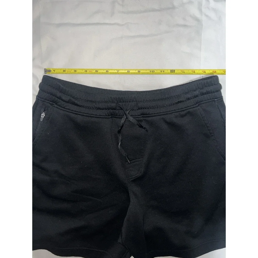 90 Degree By Reflex Black Comfy Soft Sweat Gym Shorts Men's Size L Read
